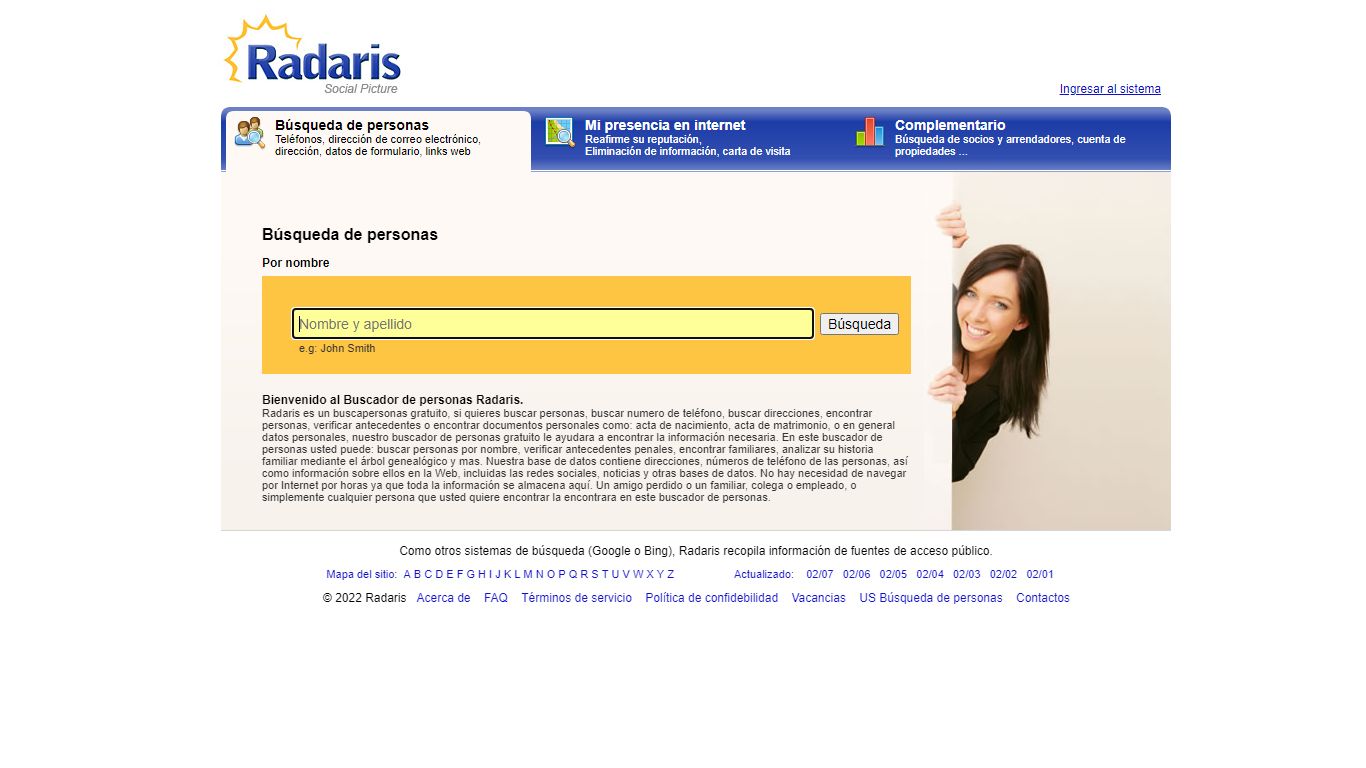 Radaris Spain: Buscador de Personas | Buscar Personas Por Nombe ...
